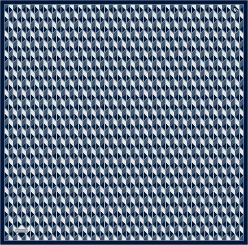 Armine Geometrik Desenli Saf İpek Twill Eşarp 9309D 87