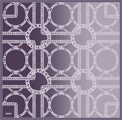 Armine Geometrik Desenli Saf İpek Twill Eşarp 9427D 31