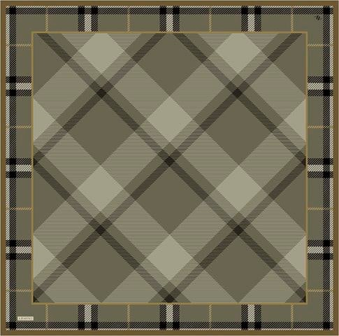 Armine Geometrik Desenli Saf İpek Twill Eşarp 9418D 34