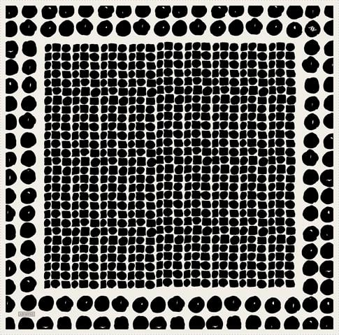 Armine Geometrik Desenli Saf İpek Twill Eşarp 9354D 80