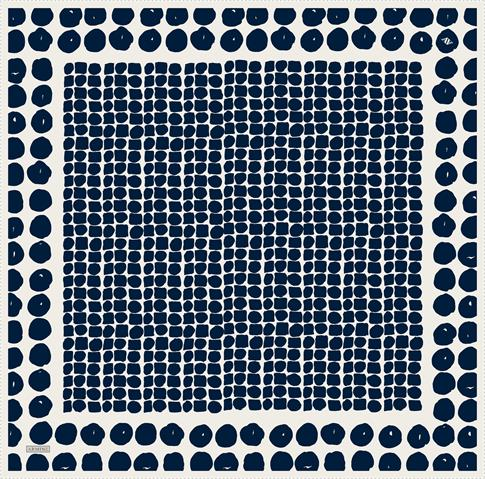 Armine Geometrik Desenli Saf İpek Twill Eşarp 9354D 81