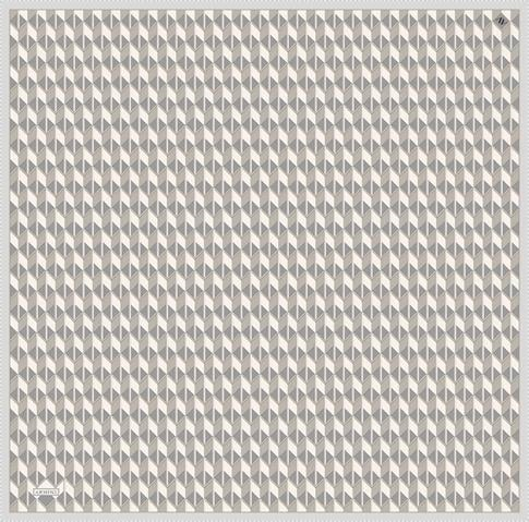 Armine Geometrik Desenli Saf İpek Twill Eşarp 9309D 86
