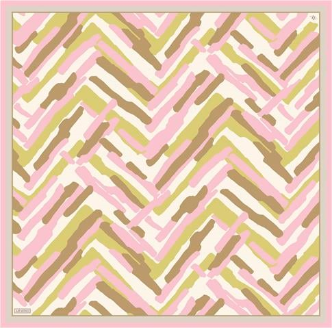 Armine Geometrik Desenli Saf İpek Twill Eşarp 9303D 34