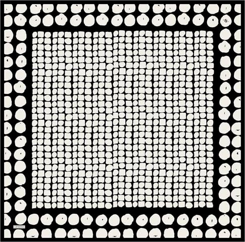 Armine Geometrik Desenli Saf İpek Twill Eşarp 9354D 82