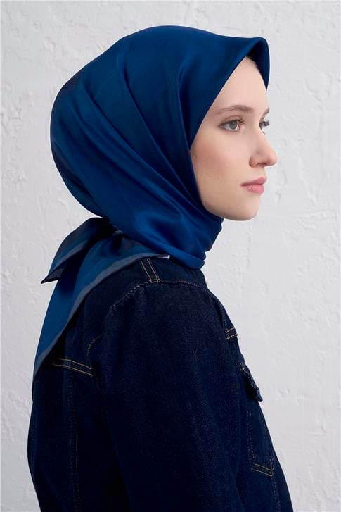 Armine Geometrik Desenli Saf İpek Twill Eşarp 9402D 83