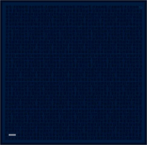 Armine Geometrik Desenli Saf İpek Twill Eşarp 9438D 50