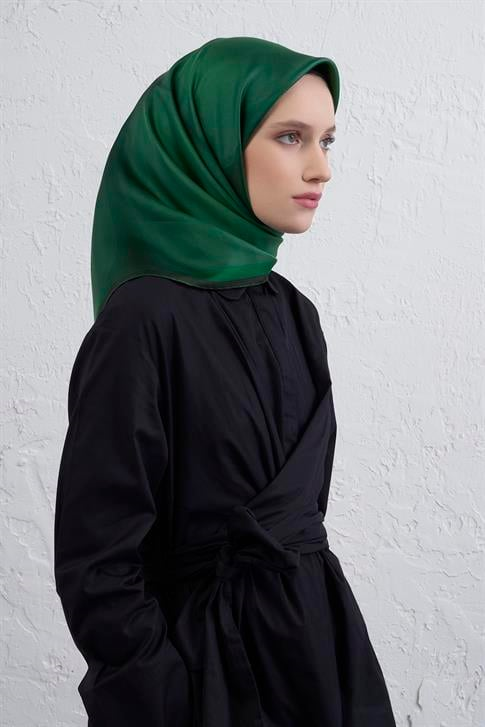 Armine Geometrik Desenli Saf İpek Twill Eşarp 9402D 36