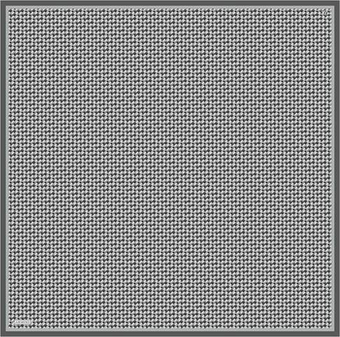 Armine Geometrik Desenli Saf İpek Twill Eşarp 9417D 02