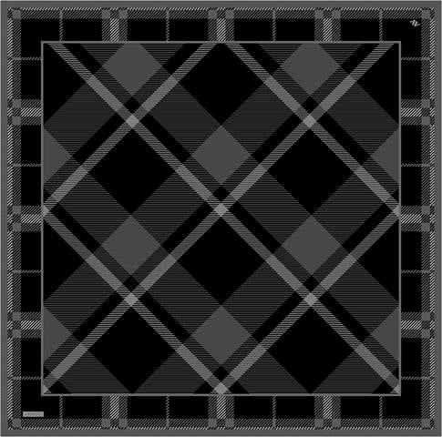 Armine Geometrik Desenli Saf İpek Twill Eşarp 9418D 81