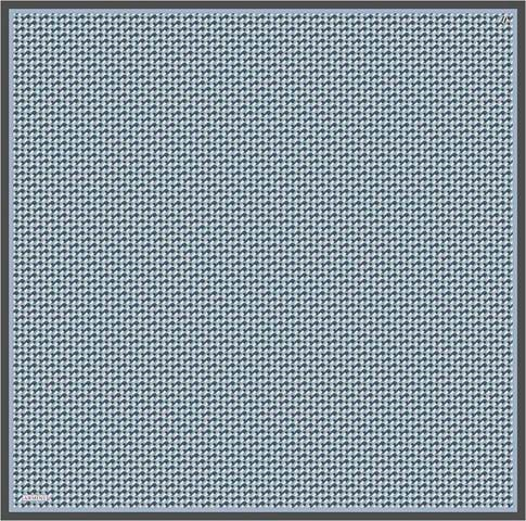 Armine Geometrik Desenli Saf İpek Twill Eşarp 9417D 84