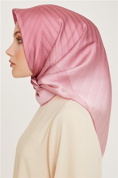 Armine Geometrik Desenli Sura Saf İpek Eşarp 9237D 31