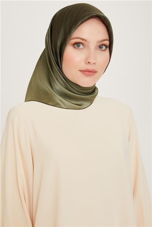 Armine Geometrik Desenli Sura Saf İpek Eşarp 9237D 51