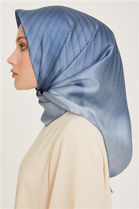 Armine Geometrik Desenli Sura Saf İpek Eşarp 9237D 32