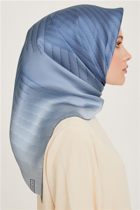 Armine Geometrik Desenli Sura Saf İpek Eşarp 9237D 32