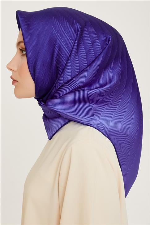 Armine Geometrik Desenli Sura Saf İpek Eşarp 9237D 06