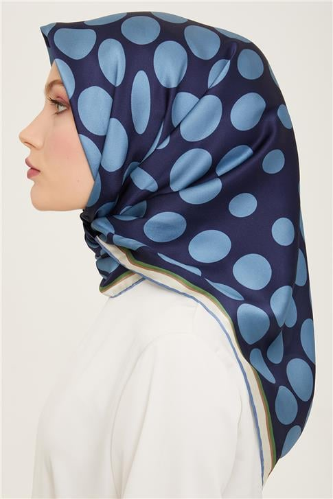 Armine Geometrik Desenli Twill İpek Eşarp 24Ya9156 86 55