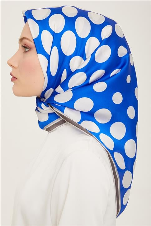 Armine Geometrik Desenli Twill İpek Eşarp 24Ya9156 86 85