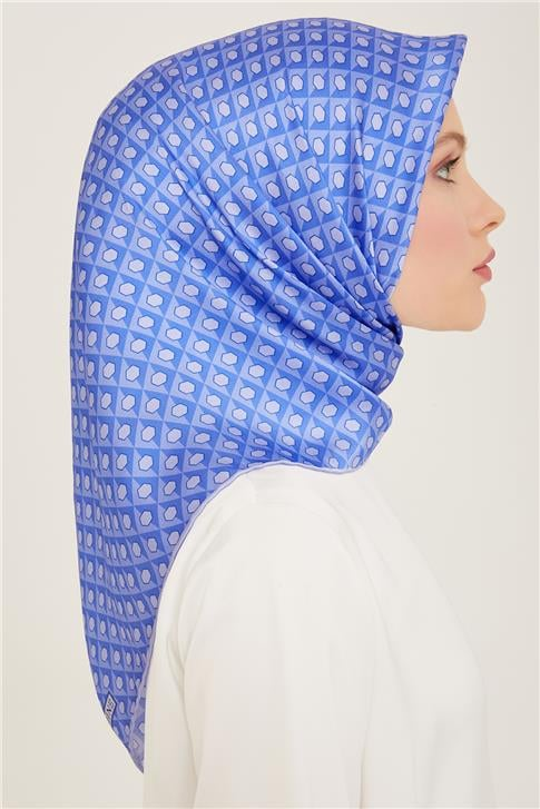 Armine Geometrik Desenli Twill İpek Eşarp 24Ya9109 53 03