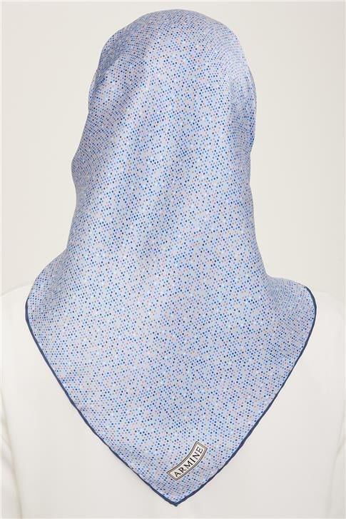 Armine Geometrik Desenli Twill İpek Eşarp 24Ya9113 35 35