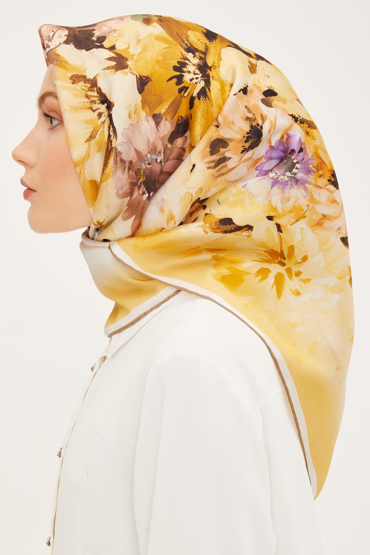 Armine İpek Eşarp 2023/24 İlkbahar Yaz Sezonu 8949D02 06 - Twill (Tivil) İpek