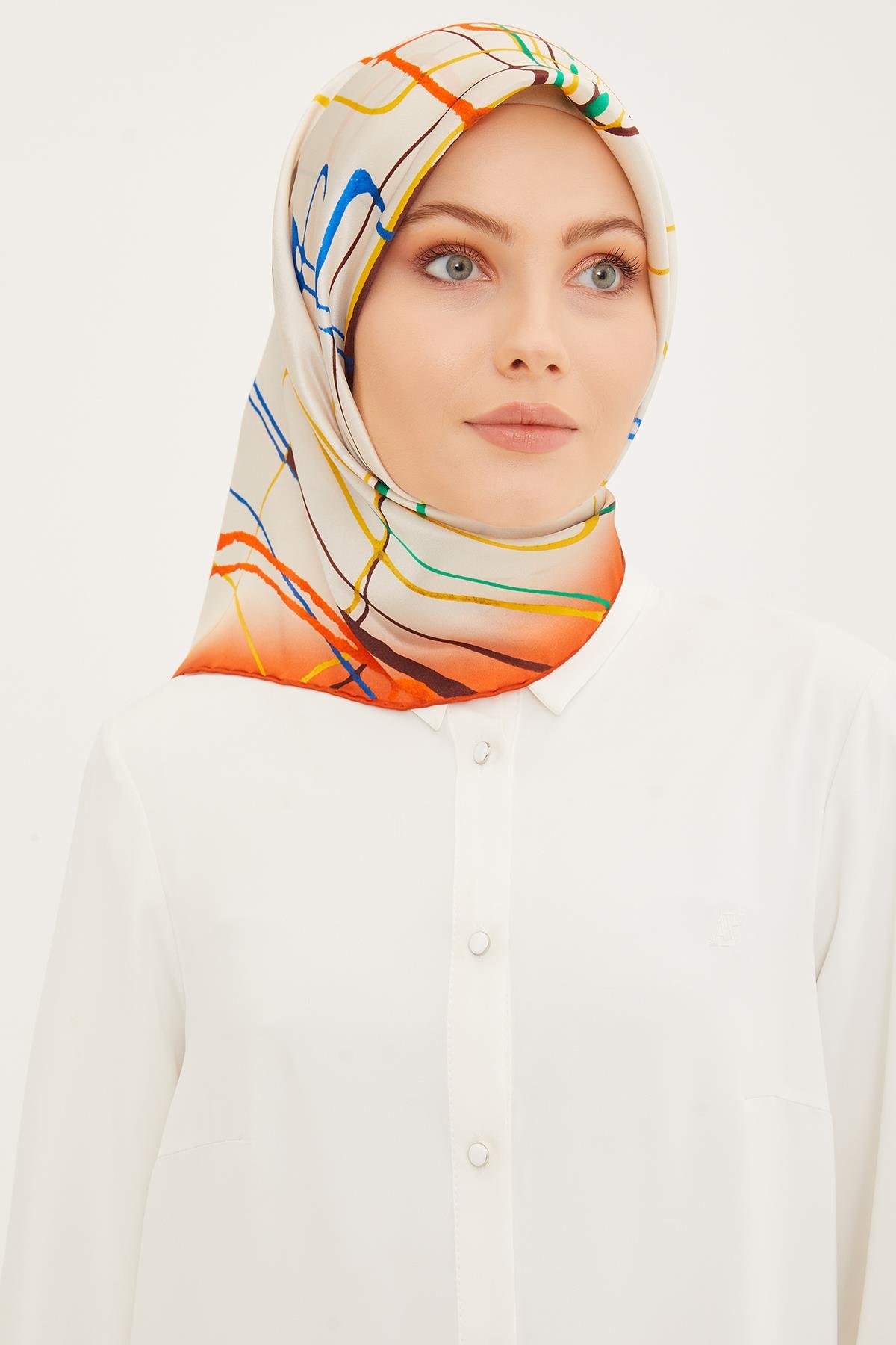 Armine İpek Eşarp 2023/24 İlkbahar Yaz Sezonu 8948D01 07 -Sura İpek