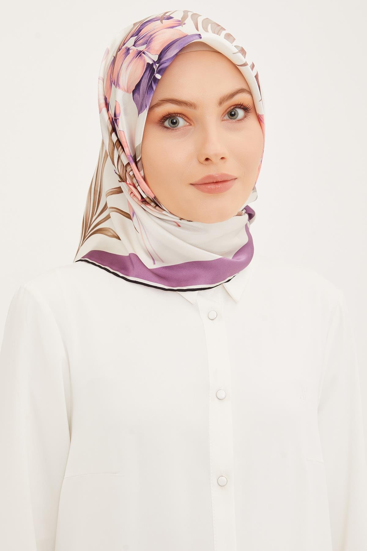 Armine İpek Eşarp 2023/24 İlkbahar Yaz Sezonu 8946D01 35 -Sura İpek