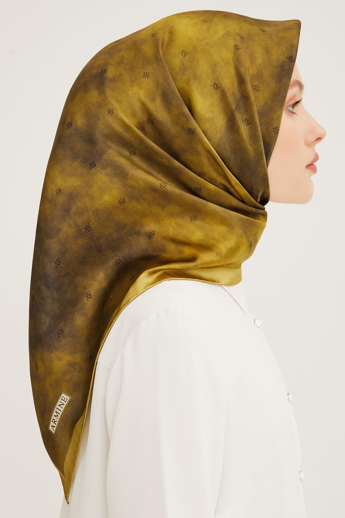 Armine İpek Eşarp 2023/24 İlkbahar Yaz Sezonu 8933D02 35 - Twill (Tivil) İpek