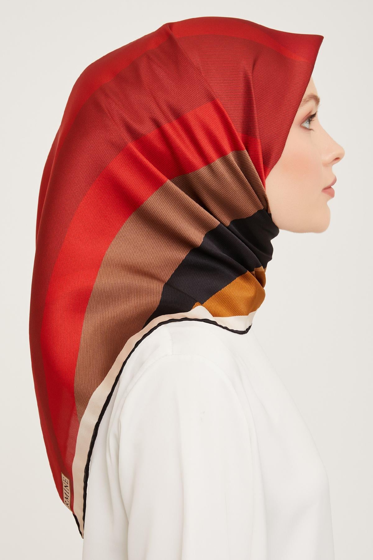 Armine İpek Eşarp 9010D-01 - 2023 Kış İpek Twill