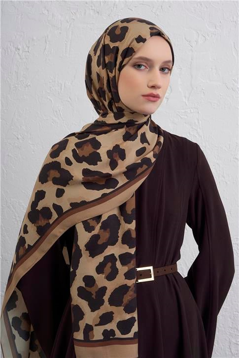 Armine İpek Tensel Leopar Şal 3 31
