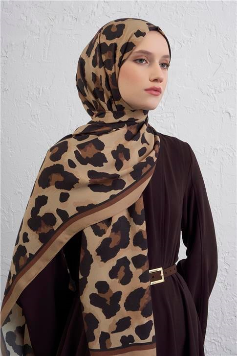 Armine İpek Tensel Leopar Şal 3 31