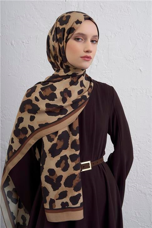 Armine İpek Tensel Leopar Şal 3 31