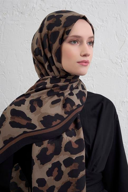 Armine İpek Tensel Leopar Şal 3 36