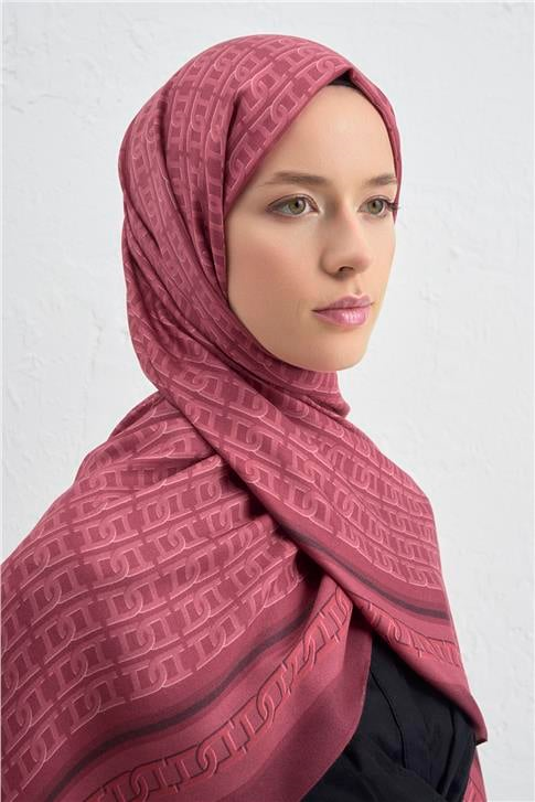 Armine İpek Tensel Monogram Şal 26
