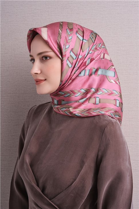 Armine Jakarlı İpek Eşarp 9607D 06