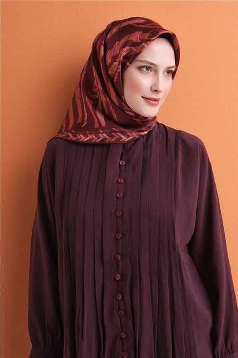 Armine Jakarlı İpek Eşarp 9607D 07