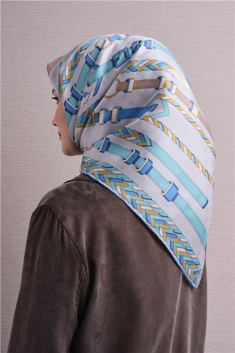 Armine Jakarlı İpek Eşarp 9607D 37
