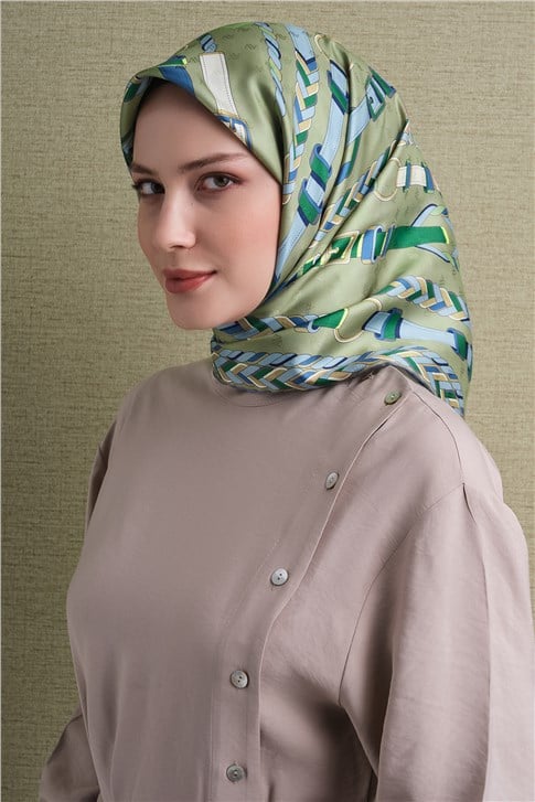 Armine Jakarlı İpek Eşarp 9607D 81