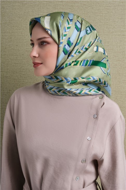 Armine Jakarlı İpek Eşarp 9607D 81