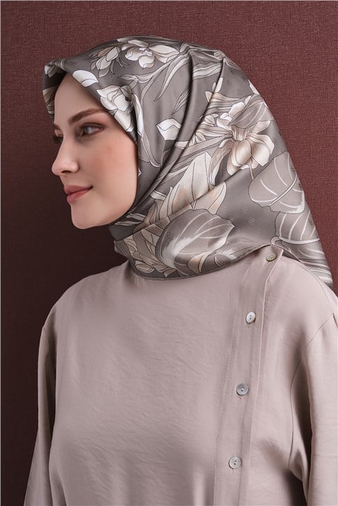Armine Jakarlı İpek Eşarp 9608D 09