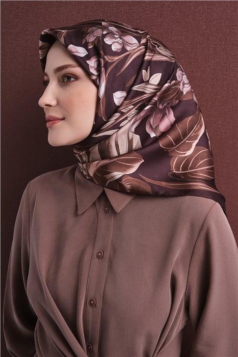 Armine Jakarlı İpek Eşarp 9608D 50