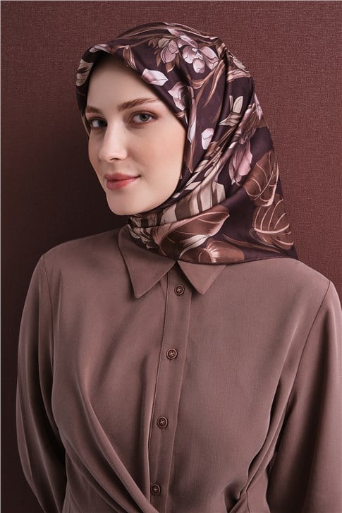Armine Jakarlı İpek Eşarp 9608D 50