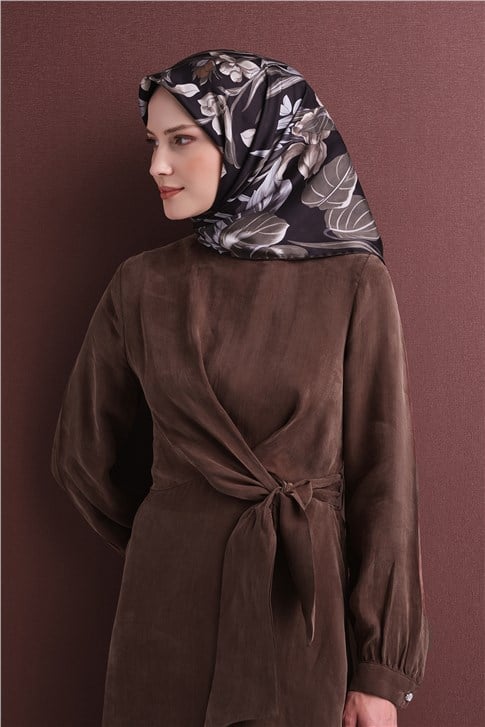 Armine Jakarlı İpek Eşarp 9608D 57