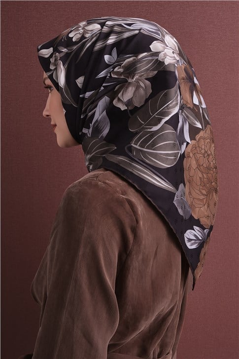 Armine Jakarlı İpek Eşarp 9608D 57