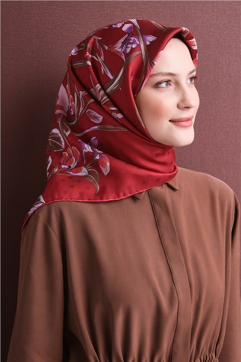 Armine Jakarlı İpek Eşarp 9608D 82