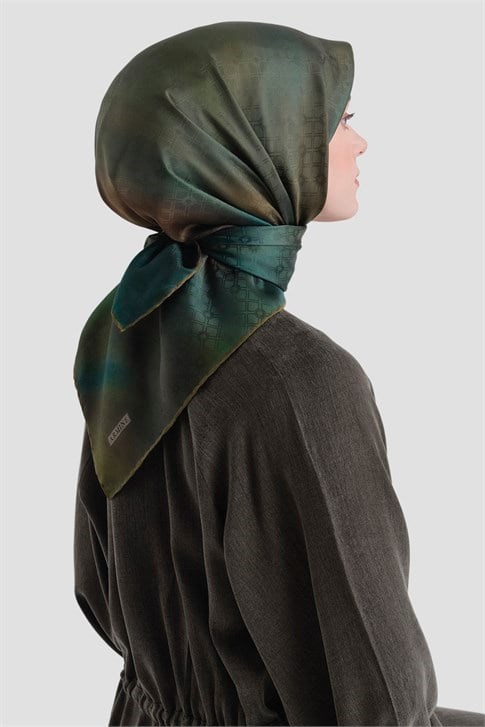 Armine Jakarlı İpek Eşarp 9647D 06