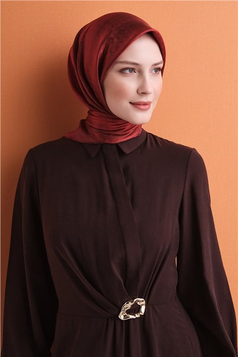Armine Jakarlı İpek Eşarp 9647D 09