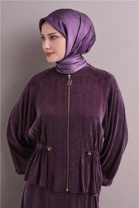 Armine Jakarlı İpek Eşarp 9647D 86