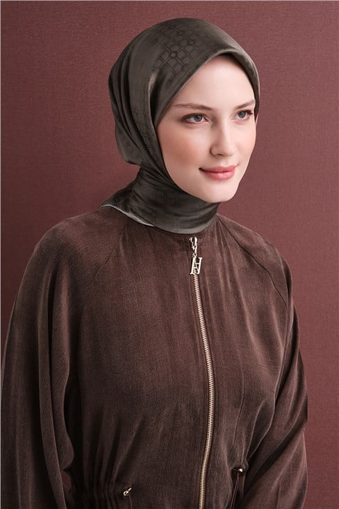 Armine Jakarlı İpek Eşarp 9647D 89