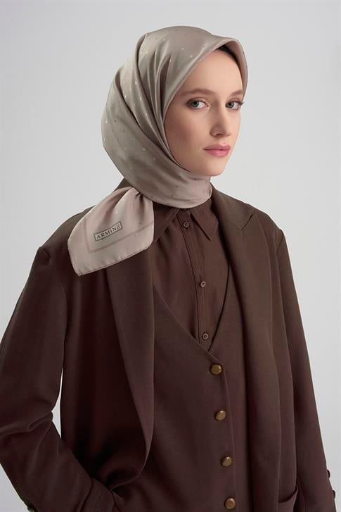 Armine Jakarlı İpek Eşarp Puantiyeli 21Ka8668 2 19