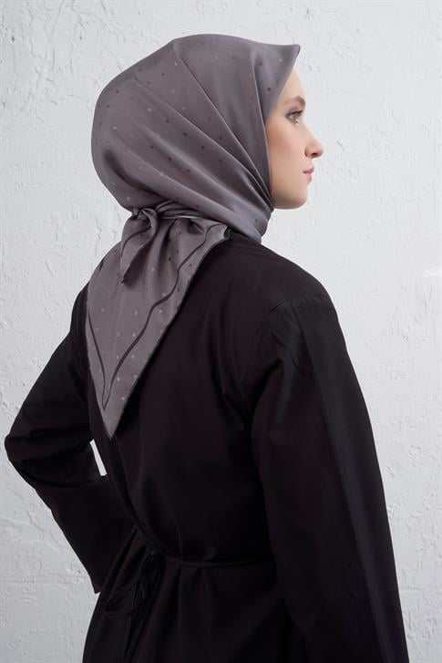 Armine Jakarlı İpek Eşarp Puantiyeli 21Ka8668 2 23